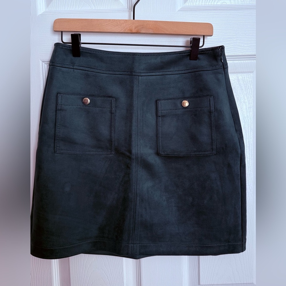 LOFT Dark Green Pencil Skirt
